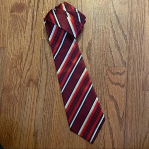 Joseph Addo striped hand made silk tie
